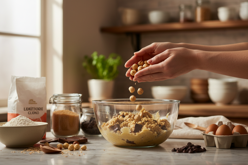 Baking with hazelnuts